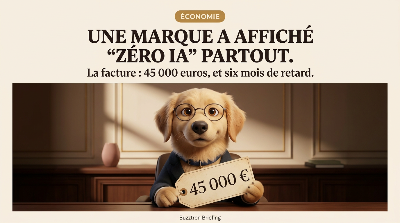 Buzztron Briefing, Zéro IA, 45 000 €